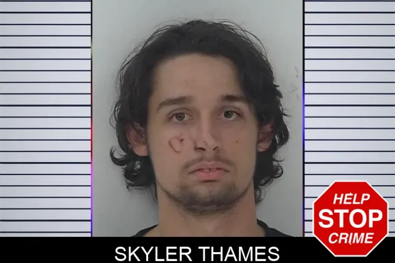 Skyler Thames mugshot – Fayette County , Georgia Skyler Thames