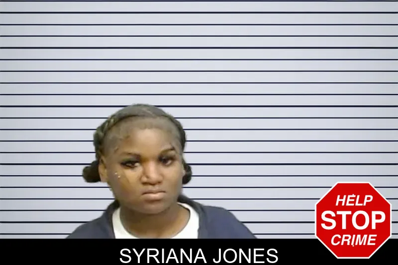 Syriana Jones mugshot