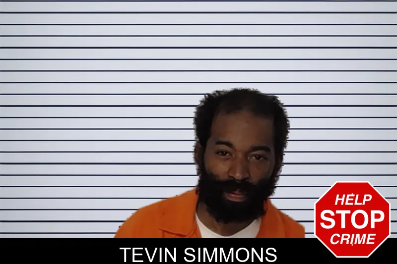 Tevin Simmons mugshot