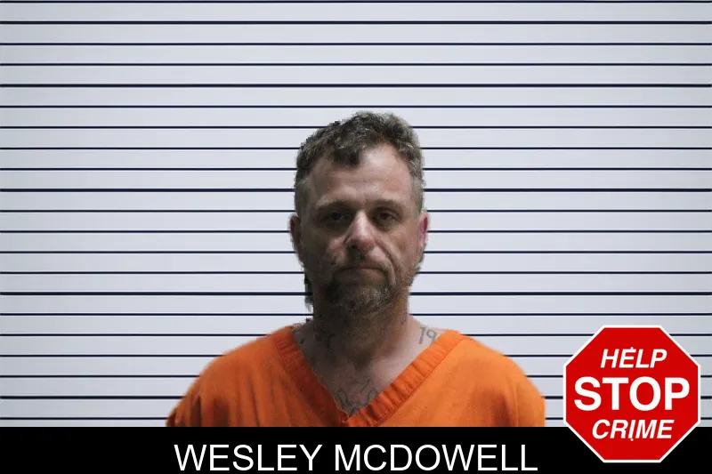 Wesley McDowell mugshot