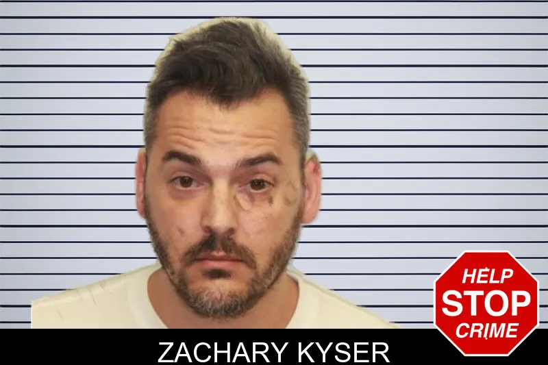 Zachary Kyser mugshot