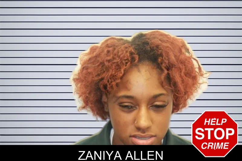 Zaniya Allen mugshot