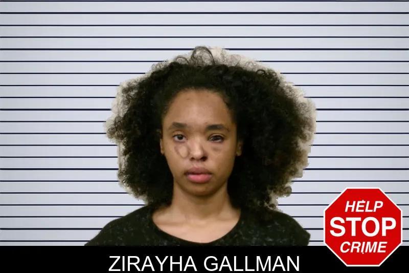 Zirayha Gallman mugshot
