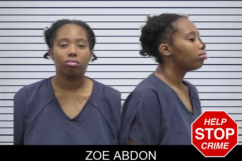 Zoe Abdon mugshot