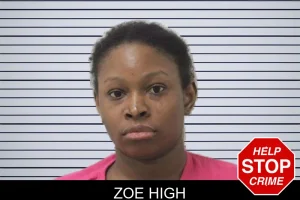 Zoe High mugshot