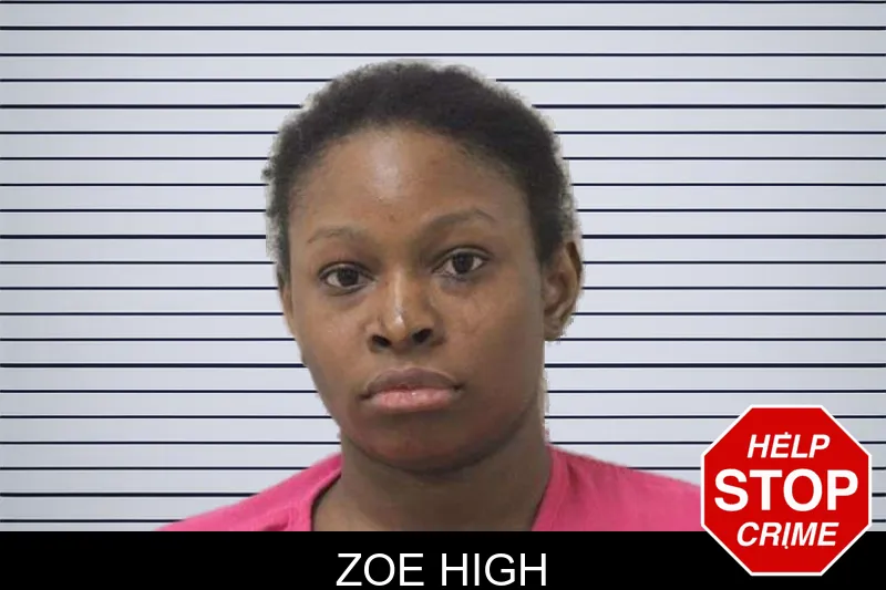 Zoe High mugshot
