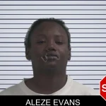 Aleze Evans mugshot