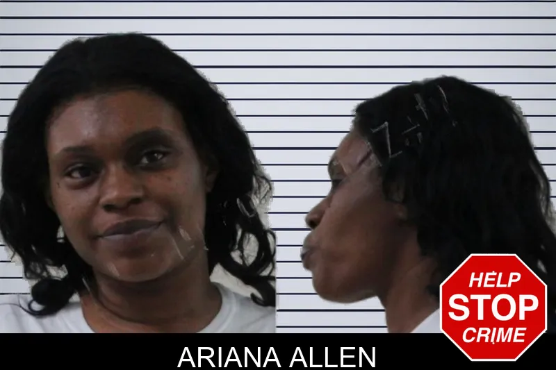 Ariana Allen mugshot