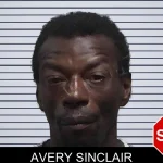 Avery Sinclair mugshot