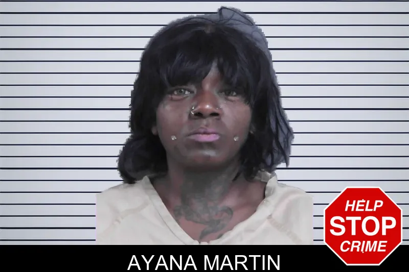 Ayana Martin mugshot
