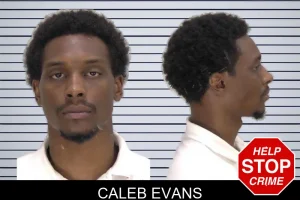 Caleb Evans mugshot