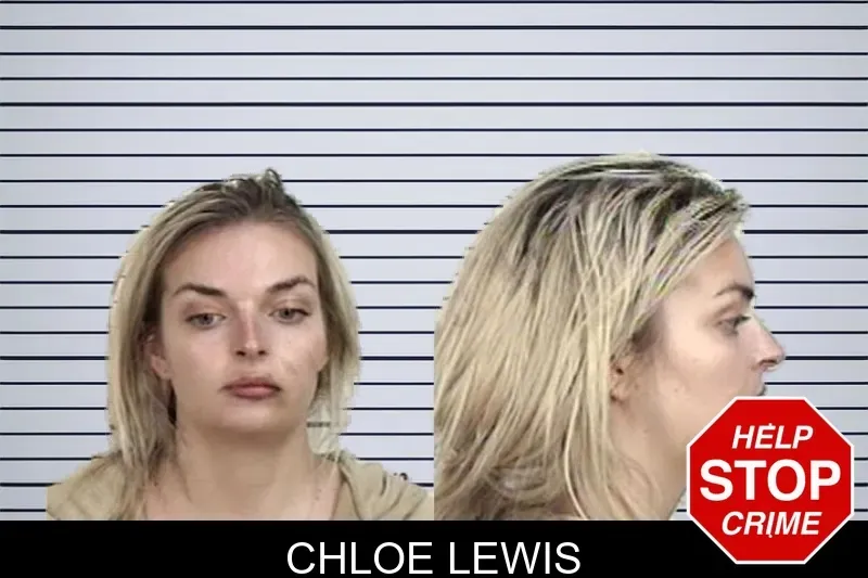 Chloe Lewis mugshot