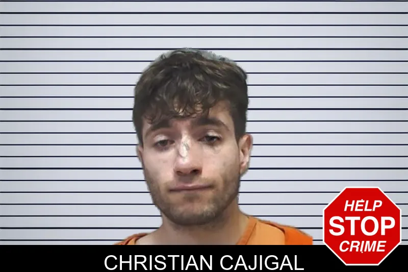Christian Cajigal mugshot