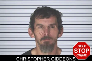 Christopher Giddeons mugshot