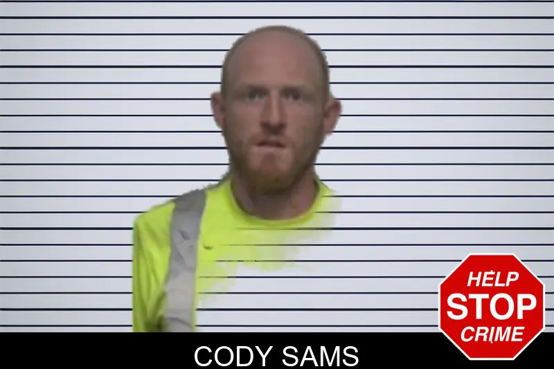 Cody Sams mugshot