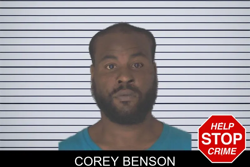 Corey Benson mugshot