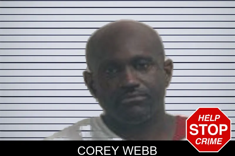 Corey Webb mugshot