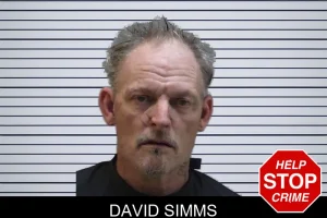 David Simms mugshot