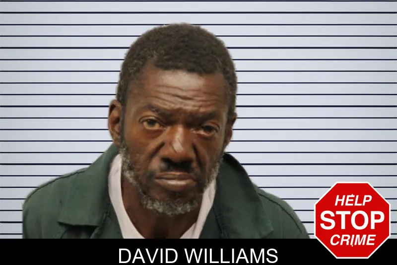 David Williams mugshot