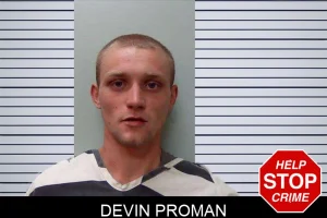 Devin Proman mugshot
