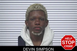 Devin Simpson mugshot