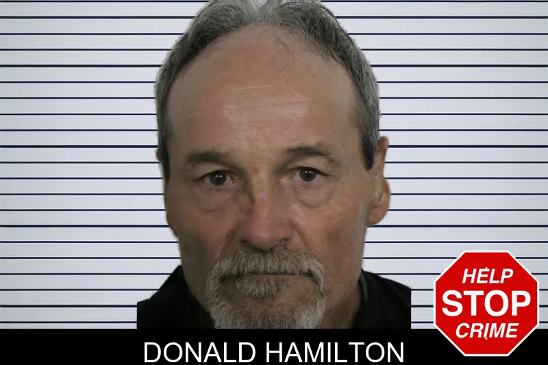 Donald Hamilton mugshot