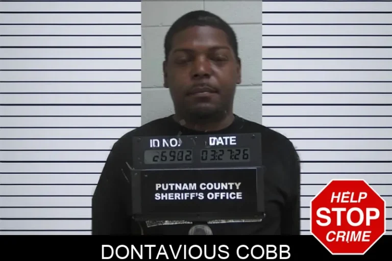 Dontavious Cobb mugshot – Putnam County , Georgia Dontavious Cobb