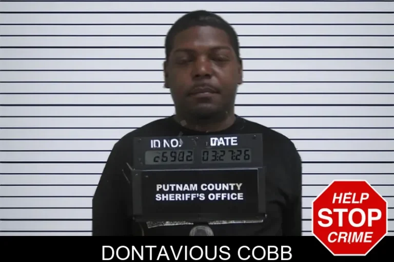 Dontavious Cobb mugshot – Putnam County , Georgia Dontavious Cobb
