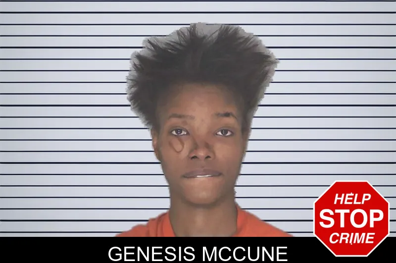 Genesis McCune mugshot