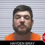 Hayden Bray mugshot