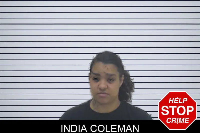 India Coleman mugshot