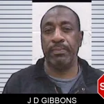 J D Gibbons mugshot
