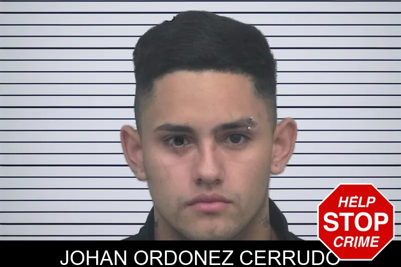 Johan Ordonez Cerrudo mugshot