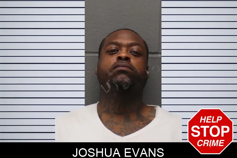 Joshua Evans mugshot
