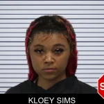 Kloey Sims mugshot