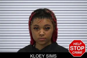 Kloey Sims mugshot