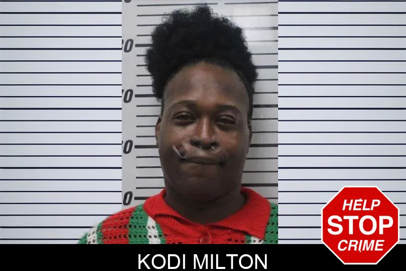Kodi Milton mugshot