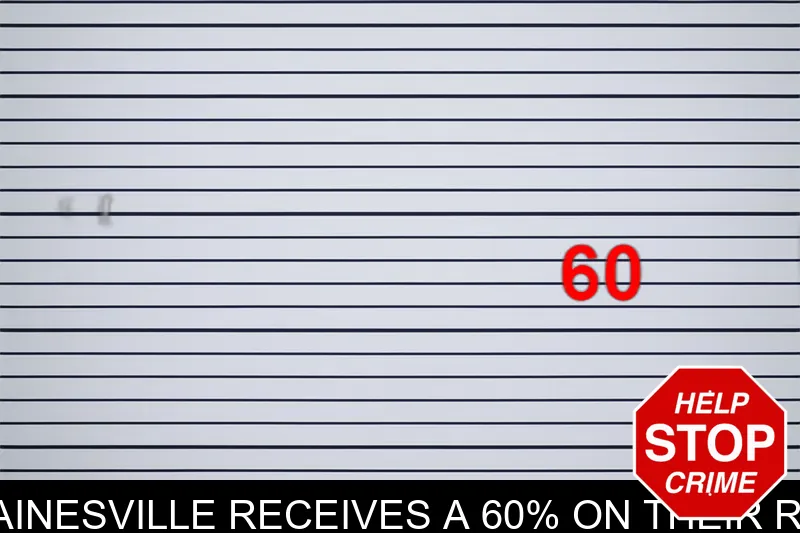 Little Caesars Pizza in Gainesville receives a 60% on their recent health inspection mugshot