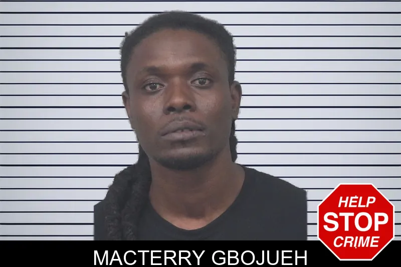 Macterry Gbojueh mugshot