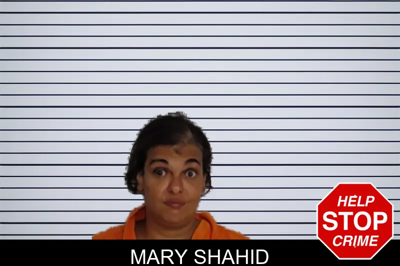 Mary Shahid mugshot