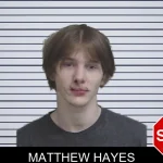 Matthew Hayes mugshot