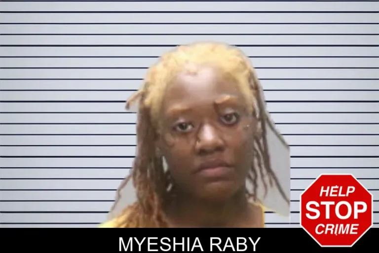 Myeshia Raby mugshot – Muscogee County , Georgia Myeshia Raby