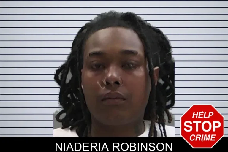 Niaderia Robinson mugshot – Baldwin County , Georgia Niaderia Robinson
