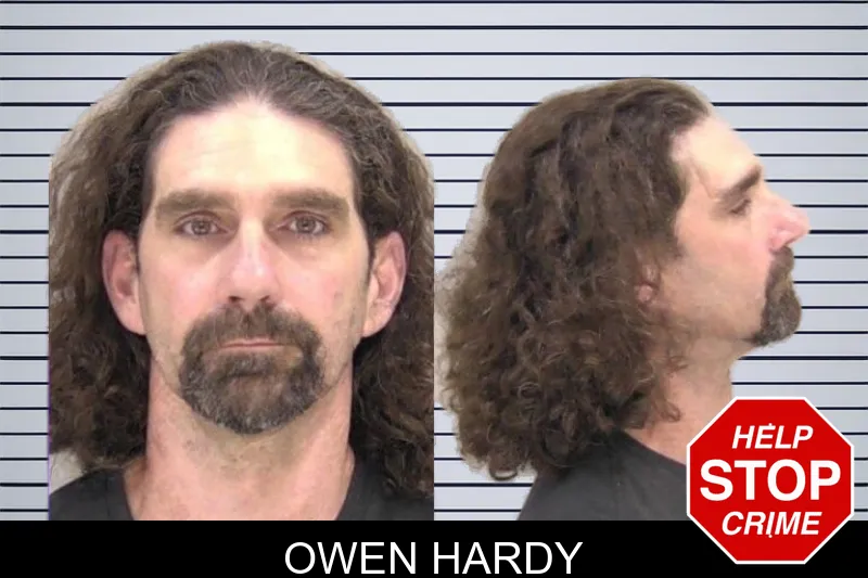 Owen Hardy mugshot