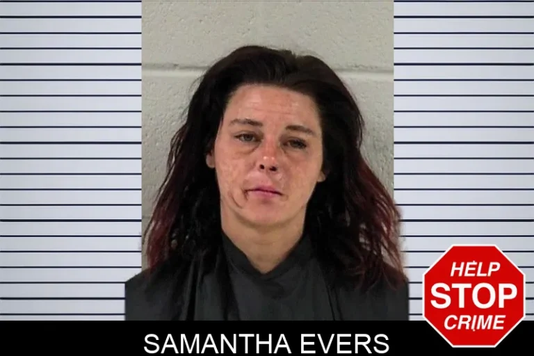 Samantha Evers mugshot – Elbert County , Georgia Samantha Evers