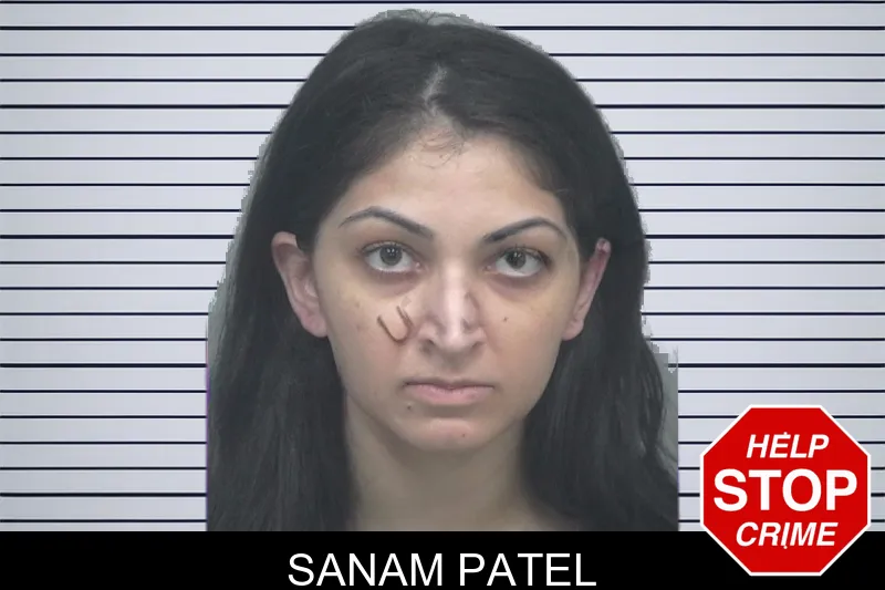 Sanam Patel mugshot