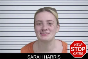 Sarah Harris mugshot