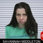 Savannah Middleton mugshot
