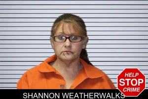 Shannon Weatherwalks mugshot