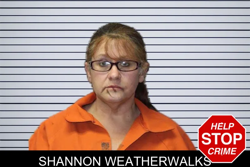 Shannon Weatherwalks mugshot
